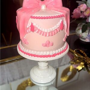 Pink Decorative Cake Trinket Box